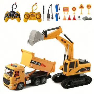 RC Dump Truck + Excavator Set